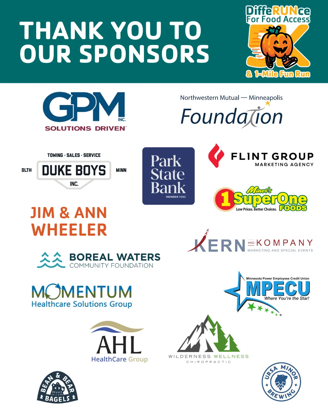 DiffeRUNce Sponsors